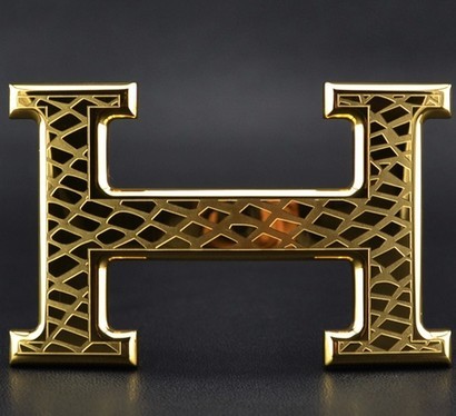 Hermes Snake Stripe Buckle Gold
